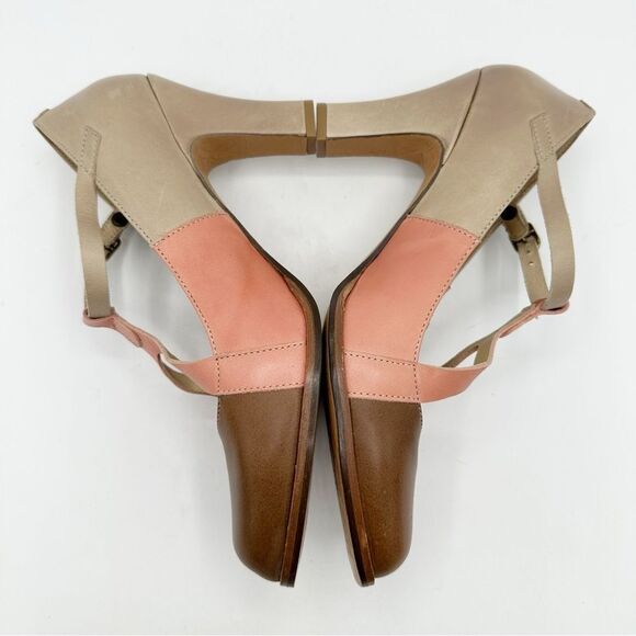 Retro Neosens Tricolor‎ Kitten Heels Style 694 Made in Spain Size EU 40 US 9.5 - Picture 4 of 15